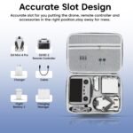 Sounce Arduous Shell Carrying Case for DJI Mini 4 Professional – Compact Storage Bag for DJI Mini 4 Professional Drone, RC 2 Controller, Batteries, Charger, and Equipment – Transportable Journey Case, Gray - Image 5