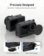 TELESIN Silicone Protecting Case for DJI Osmo Motion 6 with Lens Cap & Lanyard, Anti-Scratch Washable Cowl Anti-Slip Dustproof Motion Digicam Safety for DJI Motion 6 Equipment (Black) - Image 5