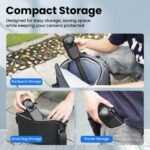 ZORBES® Carrying Case for Insta 360 X4 X5 (for Unique Lens Cap), Transportable Small Storage Bag Protecting Cowl Exhausting Shell Journey Protector with Carabiner for Insta360 X4 X5 Equipment - Image 8