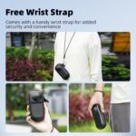 ZORBES® Carrying Case for Insta 360 X4 X5 (for Unique Lens Cap), Transportable Small Storage Bag Protecting Cowl Exhausting Shell Journey Protector with Carabiner for Insta360 X4 X5 Equipment - Image 9