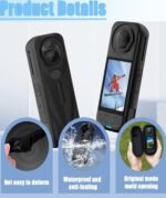 4Pcs Silicone Pores and skin Cowl for Motion Digital camera, Anti-Scratch Protecting Tender Silicone Cowl, Light-weight Case for Motion Digital camera,Suitable with Insta 360 X5 - Image 7