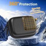 Obtheleg Motion Digital camera Case for OSMO Motion 5 Professional/4/3, Waterproof PU Moveable Carrying Case with Carabiner, Onerous Shell Shockproof Protecting Storage Bag for Motion Digital camera Equipment - Image 5