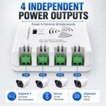 UC-104F 4 Channel CCTV Energy Provide 12V SMPS Adapter with Multi Output Ports for Safety Digital camera Surveillance Methods Indoor Outside Use - Image 4