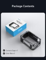 TELESIN Aluminum Alloy Protecting Body Case for DJI Osmo Motion 6 Digicam, Fast-Launch Metallic Rabbit Cage Protecting Body Housing Sleeve with 1/4" Screw and Chilly Shoe, Motion 6 Equipment - Image 9