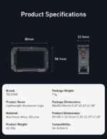 TELESIN Aluminum Alloy Protecting Body Case for DJI Osmo Motion 6 Digicam, Fast-Launch Metallic Rabbit Cage Protecting Body Housing Sleeve with 1/4" Screw and Chilly Shoe, Motion 6 Equipment - Image 10