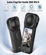 4 Pcs Insta 360 X5 Important Bundle, Insta 360 X5 Case, Lens Guard and Silicone Cowl, Appropriate with Insta 360 X5 Digital camera for Journey Journey and Vlogging - Image 5