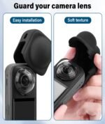 4 Pcs Insta 360 X5 Important Bundle, Insta 360 X5 Case, Lens Guard and Silicone Cowl, Appropriate with Insta 360 X5 Digital camera for Journey Journey and Vlogging - Image 6
