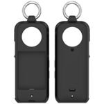 Properly Insta 360 X3 Silicone Case Anti-Scratch Silicone Pores and skin Digital camera Cowl with Ring Holder - Black - Image 4