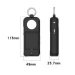 Properly Insta 360 X3 Silicone Case Anti-Scratch Silicone Pores and skin Digital camera Cowl with Ring Holder - Black - Image 5