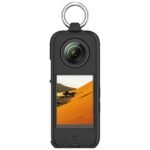 Properly Insta 360 X3 Silicone Case Anti-Scratch Silicone Pores and skin Digital camera Cowl with Ring Holder - Black - Image 8