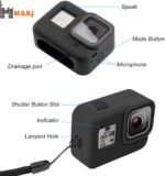 M.G.R.J Silicone Case Cowl for GoPro Hero 8 Motion Digicam - Black - Image 3