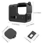 Silicone Protecting Case for GoPro Hero 4K 2024 - Facet Interface Cowl with Wrist Strap & Lens Cap, Shockproof Anti-Scratch Full Physique Pores and skin for Diving, Outside Adventures (Black) - Image 3