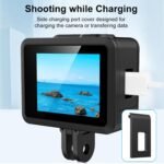 Silicone Protecting Case for GoPro Hero 4K 2024 - Facet Interface Cowl with Wrist Strap & Lens Cap, Shockproof Anti-Scratch Full Physique Pores and skin for Diving, Outside Adventures (Black) - Image 8
