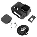 Silicone Protecting Case for GoPro Hero 4K 2024 - Facet Interface Cowl with Wrist Strap & Lens Cap, Shockproof Anti-Scratch Full Physique Pores and skin for Diving, Outside Adventures (Black) - Image 10