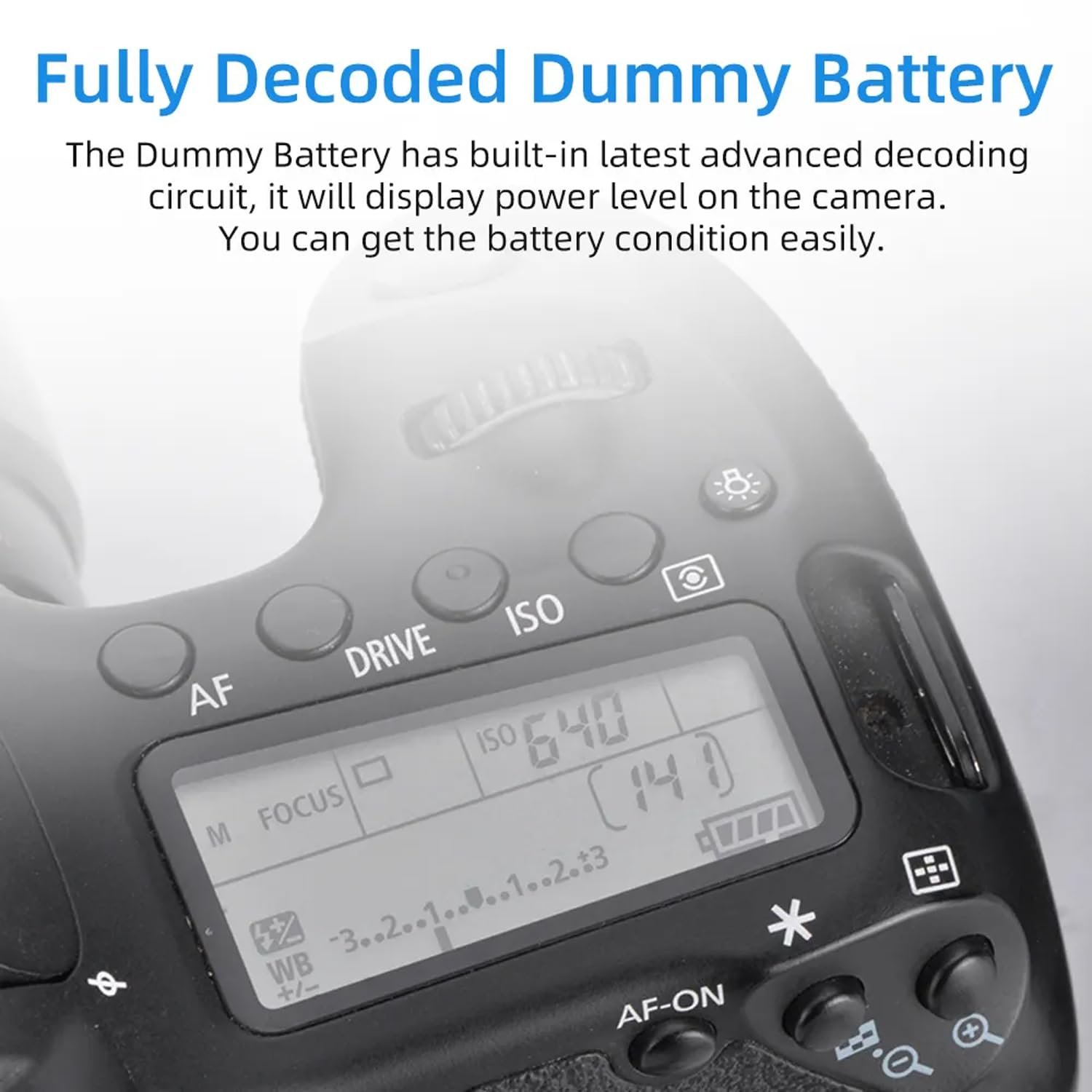 KingMa LP-E10 Dummy Battery DC Coupler Equipment Digicam Energy Provide Adapter Appropriate with Canon EOS 1100D/1200D/1300D/1500D/2000D Kiss X50 Insurgent T3 (LP-E10 with AC Adapter) - Image 4