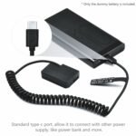 Cable Dummy Battery LP-E17 with Sort C Enter, Works with PD/QC Powerbanks and Charger, Suitable with Canon DSLR EOS 760D, 750D, 200D, M3, M5,M6 solely (LP-E17) - Image 8