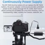 KingMa NP-FW50 Dummy Battery equipment Quick Charger with AC Energy Provide Adapter Suitable with Sony A7 A7RII A7MII A6300 A6000 A6500 Digital camera - Image 3