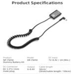 KingMa NP-FW50 Dummy Battery equipment Quick Charger with AC Energy Provide Adapter Suitable with Sony A7 A7RII A7MII A6300 A6000 A6500 Digital camera - Image 9