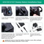 DR-E6 USB Kind Dummy Battery 8.4V 3A AC DC Coupler for Canon EOS 60D, 70D, 80D, 5DS R, 5D Mark IV III, 5D4, 5D3, 5D2 - Steady Energy Provide for Lengthy Images Classes - Image 7