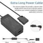 DC Coupler EN EL-14 Dummy Battery Suitable for Nikon D3100 D3200 D3300 D3400 D3500 D5100 (ENEL-14 AC) - Image 4