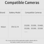 DC Coupler EN EL-14 Dummy Battery Suitable for Nikon D3100 D3200 D3300 D3400 D3500 D5100 (ENEL-14 AC) - Image 5