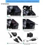 LPE-12 USB Dummy Battery Charger Equipment with DC Coupler & AC Energy Adapter for Canon EOS Insurgent T3i, T4i, T5i, T6i, T7i, 600D, 700D, 750D, 800D DSLR Cameras – Steady Energy Provide - Image 3