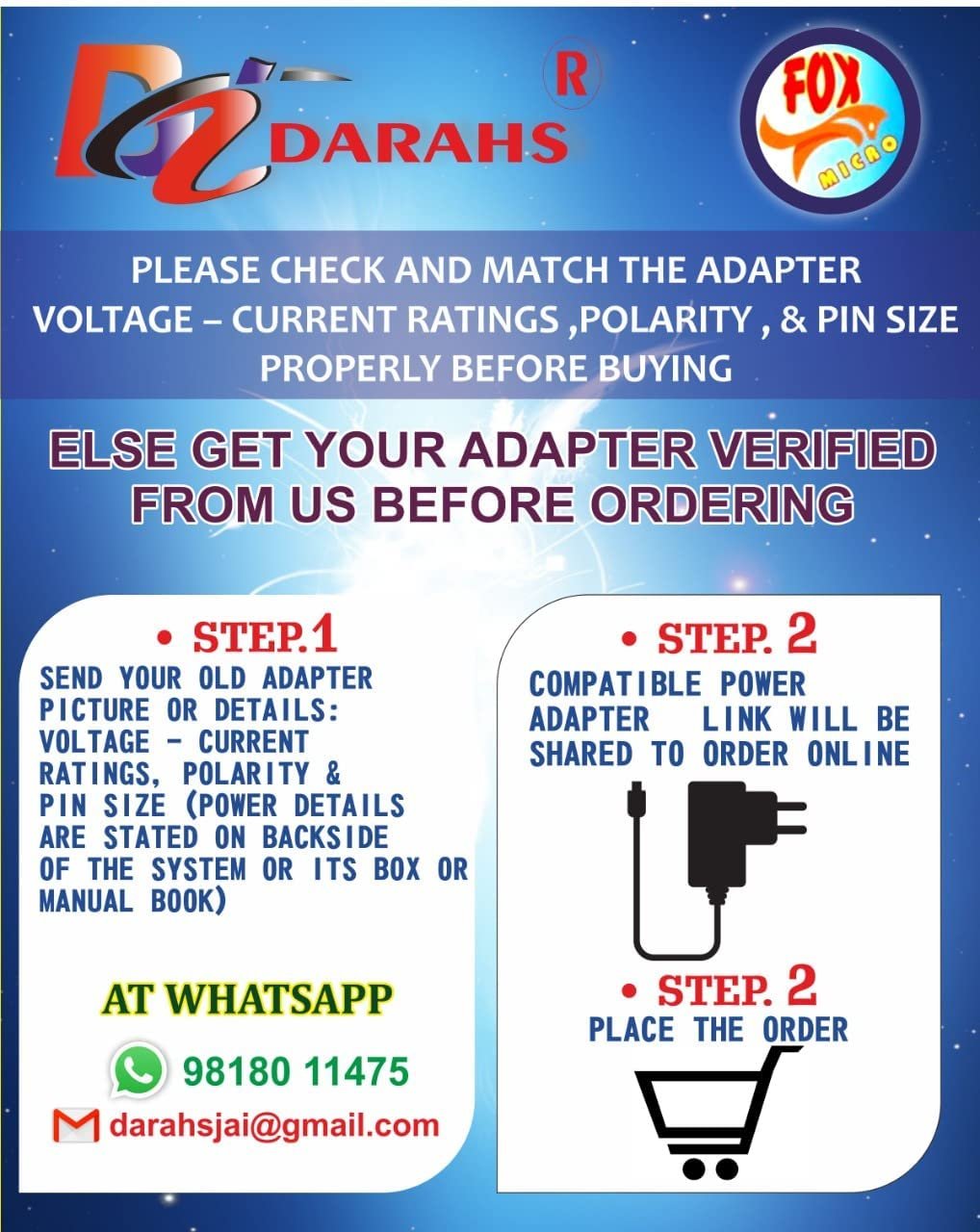 9V-2A Energy Adapter Provide with AC Enter 100-240V DC Output - Image 5