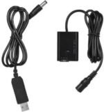 digiclicks NP- FW-50 Dummy Battery +DC Energy Financial institution (5V 2A) USB Adapter Cable Digital camera Battery Charger (Black) - Image 4