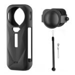 4Pcs Silicone Pores and skin Cowl for Insta 360 X5, Anti-Scratch Protecting Gentle Silicone Cowl with Lens Guard and Lanyard, Light-weight Case for Motion Digital camera - Image 2