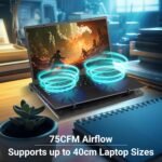 Purchase Zebronics, ZEB-NC3300 USB Powered Laptop computer Cooling Pad with Twin Fan, Twin USB Port and Blue LED Lights - Greatest Worth India | AskMeFlash - Image 4