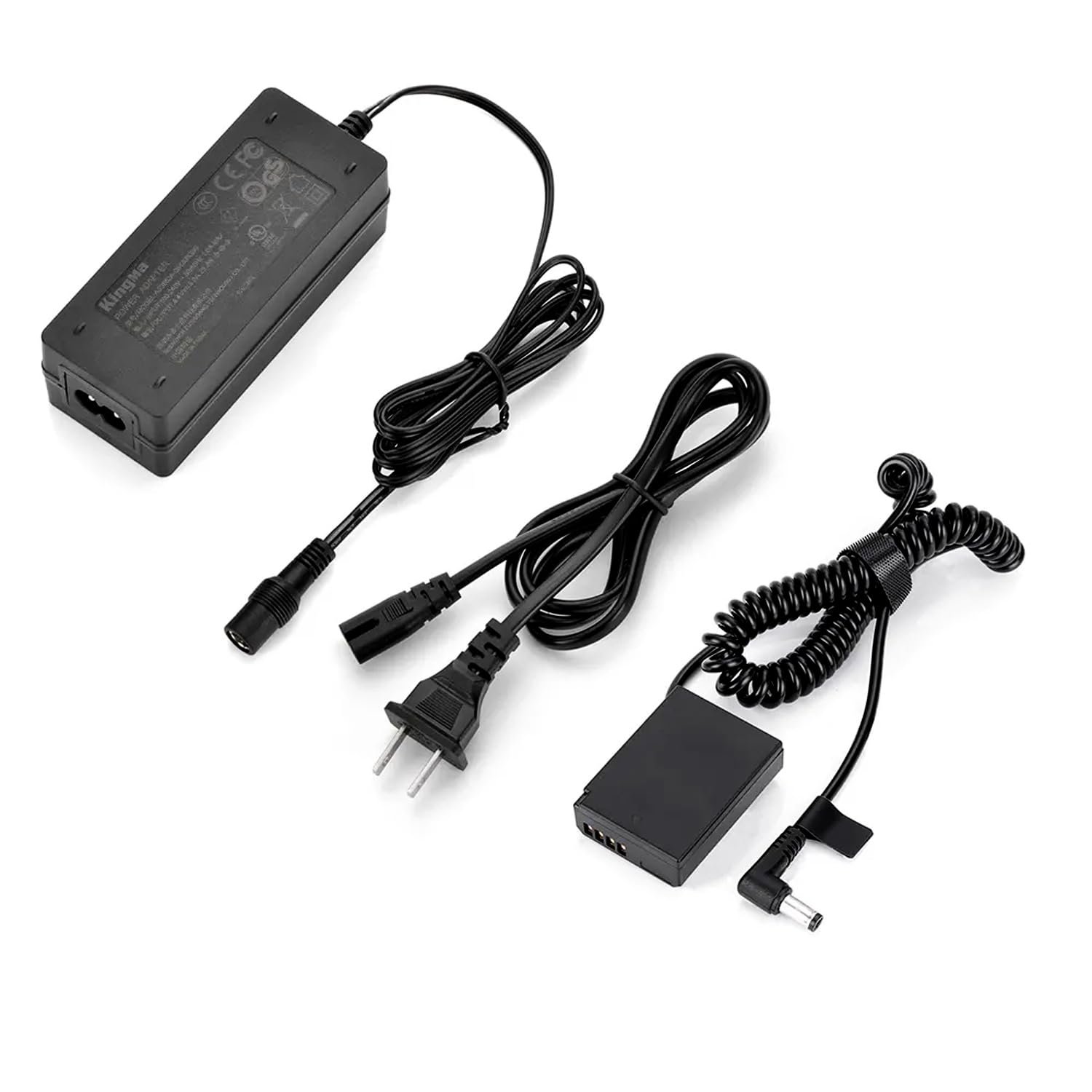 KingMa LP-E10 Dummy Battery DC Coupler Equipment Digicam Energy Provide Adapter Appropriate with Canon EOS 1100D/1200D/1300D/1500D/2000D Kiss X50 Insurgent T3 (LP-E10 with AC Adapter) - Image 2