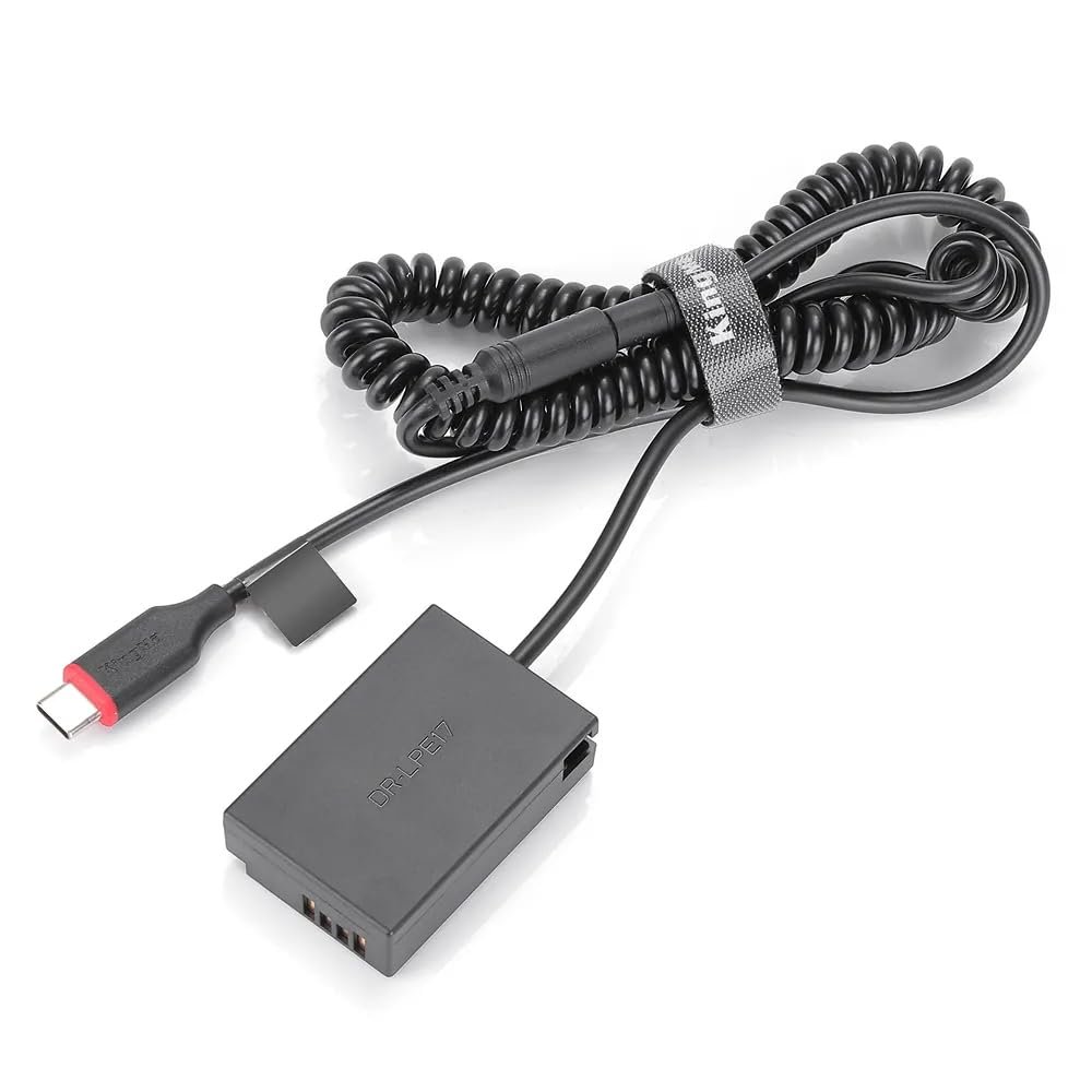 KingMa LP-E17 USB Kind-C Coupler (Just for QC PD Powerbank) Dummy Battery Stay Video Lengthy hr Taking pictures Appropriate with EOS Insurgent T7i,T6i,T6s,SL3,SL2,77D,800D,760D,750D,200D,M6,M5,M3 - Image 2