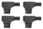 Male D-Faucet Plug Connector for Energy Cable V-Mount Battery Black Pack of 4 - Image 2