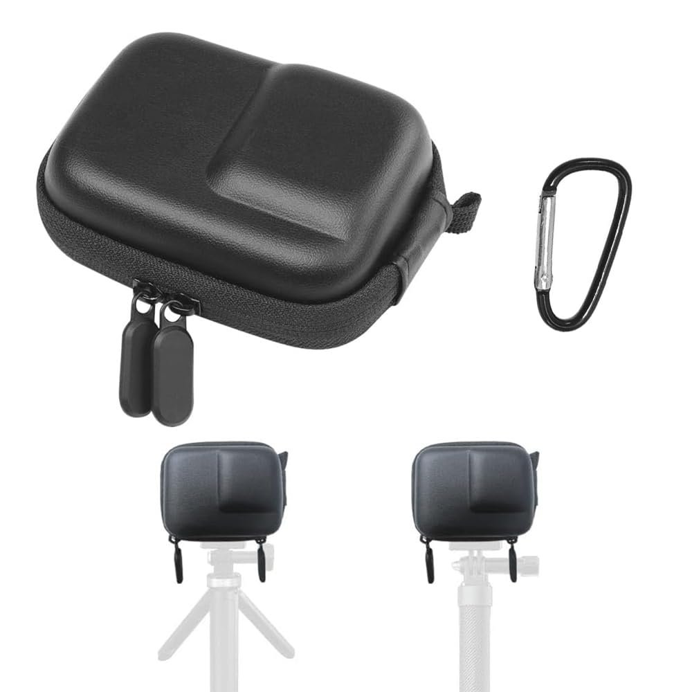 Obtheleg Motion Digital camera Case for OSMO Motion 5 Professional/4/3, Waterproof PU Moveable Carrying Case with Carabiner, Onerous Shell Shockproof Protecting Storage Bag for Motion Digital camera Equipment - Image 2