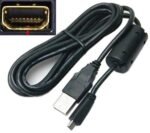 Truvic Lapbattery USB Cable for Cybershot DSC-W710,DSC-W800,DSC-W830,DSC-W170 Digital Digital camera (Black) - Image 2