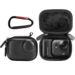ZORBES® Carry Case for Insta360 Go Extremely, Motion Digicam Journey Case Bag, Customized-fit EVA Exhausting Shell Storage Bag, Gentle Plush Liner, Style Outside Motion Digicam Storage Case with Carabiner - Image 2