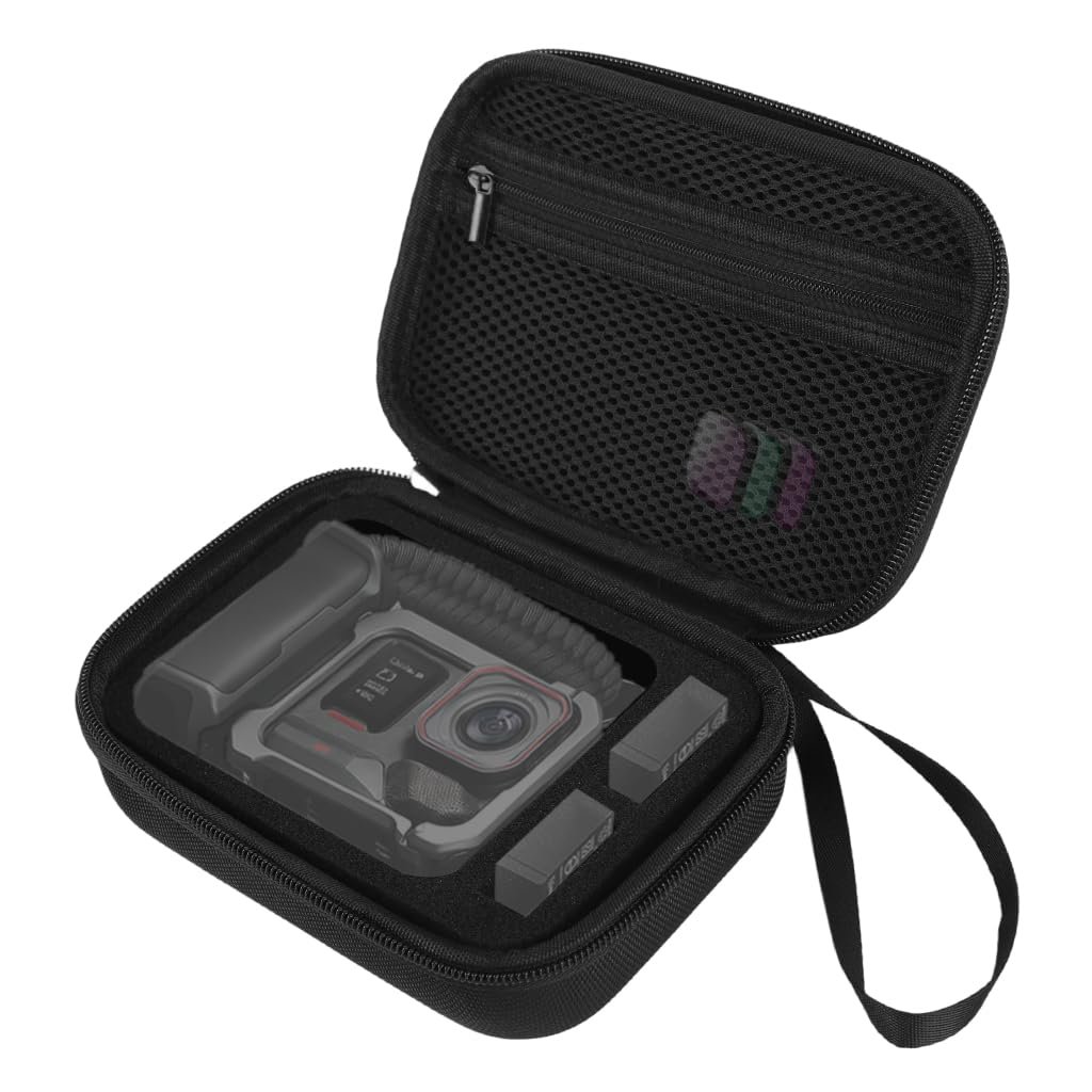 ZORBES® Carrying Bag for Insta360 Ace Professional 2, Laborious Journey Case Storage Battery Accessoires, Digicam Bag Nylon Waterproof Customized-fit Case with In-built Zipper Mesh Bag, Journey Motion Digicam Equipment - Image 2
