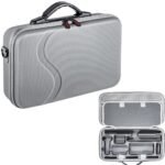 ZORBES® Carrying Case for Insta360 X4 Digicam, PU Onerous Shell Bag with Removable Shoulder Strap & Deal with Anti-Scratch Lycra Liner Design Journey Carry Equipment Bag for Insta360 X4 Digicam - Image 2