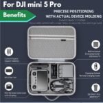 yantralay Carrying Case for D JI Mini 5 Professional Drone | Waterproof PU Onerous Shell Journey Bag with Shoulder Strap | Shockproof, Scratch-Resistant, Organized Storage Suitcase - Image 4