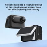 for Insta360 GO 3S, Digital camera Charging Field Silicone Cowl with Lens Cap & Wrist Strap, Anti-Scratch Protecting Case Pores and skin with Motion Strap for Motion Digital camera (Black) - Image 6