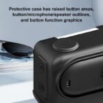 for Insta360 GO 3S, Digital camera Charging Field Silicone Cowl with Lens Cap & Wrist Strap, Anti-Scratch Protecting Case Pores and skin with Motion Strap for Motion Digital camera (Black) - Image 7