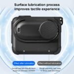 for Insta360 GO 3S, Digital camera Charging Field Silicone Cowl with Lens Cap & Wrist Strap, Anti-Scratch Protecting Case Pores and skin with Motion Strap for Motion Digital camera (Black) - Image 9