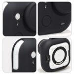 Silicone Case & Lens Cap Set with Lanyard for Insta360 GO Extremely, Anti-Scratch Digicam Physique Protector Cowl with Mud-Proof Cap and Wrist Strap (Black) - Image 8
