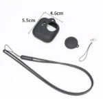 Silicone Case & Lens Cap Set with Lanyard for Insta360 GO Extremely, Anti-Scratch Digicam Physique Protector Cowl with Mud-Proof Cap and Wrist Strap (Black) - Image 9