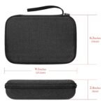Geekria Motion Digicam Protecting Case Carrying Case, Suitable with Insta360 X5, X4 Motion Digicam, Journey Storage Bag with Cable Storage (Darkish Gray) - Image 3