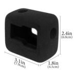 Geekria for Creators Windslayer Cowl Wind Muff Appropriate with Insta360 Ace Professional 2, Ace Professional, Ace Motion Digicam, Housing Body Case, Video Noise Discount Sponge Equipment (Black / 2 Pack) - Image 5