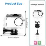ZORBES® Waterproof Case for DJI Motion 5PRO/4/3 with Anti-Fog Underwater Housing Shell Cage Helps 50M/164FT Deep Diving Scuba Snorkeling Swimming with Fast Launch Screw, Digital camera Equipment - Image 3