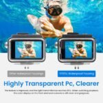 ZORBES® Waterproof Case for DJI Motion 5PRO/4/3 with Anti-Fog Underwater Housing Shell Cage Helps 50M/164FT Deep Diving Scuba Snorkeling Swimming with Fast Launch Screw, Digital camera Equipment - Image 5