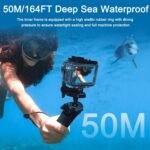 ZORBES® Waterproof Case for DJI Motion 5PRO/4/3 with Anti-Fog Underwater Housing Shell Cage Helps 50M/164FT Deep Diving Scuba Snorkeling Swimming with Fast Launch Screw, Digital camera Equipment - Image 6