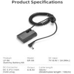 LP E6 DC Coupler Dummy Battery with AC Adapter Energy Provide package Appropriate with Canon EOS 5DS 5DSR 5DIV 5D2 5D3 80D 7DII 70D 60D 6D 7D (LP E6 DC Coupler) - Image 5